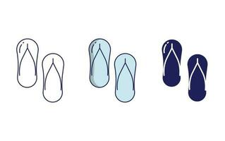 Flip flop vettore icona