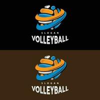 pallavolo logo, sport semplice disegno, mondo gli sport torneo vettore, illustrazione simbolo icona vettore