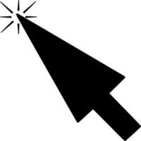 vettore silhouette di freccia su bianca sfondo