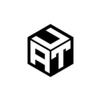 atu lettera logo design nel illustrazione. vettore logo, calligrafia disegni per logo, manifesto, invito, eccetera.