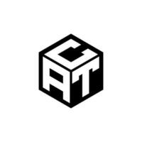 atc lettera logo design nel illustrazione. vettore logo, calligrafia disegni per logo, manifesto, invito, eccetera.