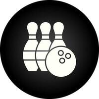 bowling vettore icona