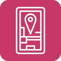 mobile GPS icona vettore design