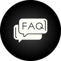 FAQ vettore icona