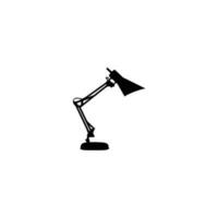 tavolo leggero silhouette, lampade piatto stile vettore illustrazione. nero luce, lampada silhouette impostare, lampade impostare.