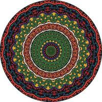 etnico luminosa mandala stile fiori modello. insolito fiore forma. orientale. anti stress terapia modelli. tessere design elementi vettore