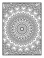 fiori e mandala linea arte per colorazione libro per adulto, carte, e altro decorazioni vettore