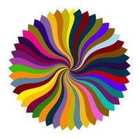 colorato mandala turbine cerchio vettore illustrazione