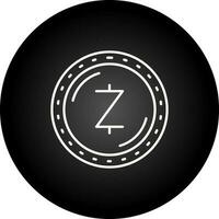 zcash moneta vettore icona