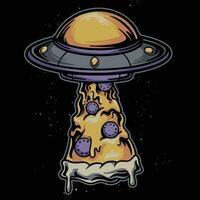 alieno ufo Pizza vettore