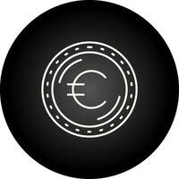 Euro moneta vettore icona