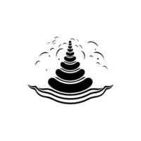 consapevolezza logo design incarna il spirito di calma e consapevolezza. Questo elegante illustrazione è Perfetto per benessere e meditazione Marche. vettore