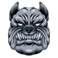 bulldog testa vettore illustrazione