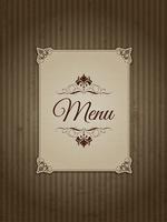 Design del menu vintage 1303 vettore