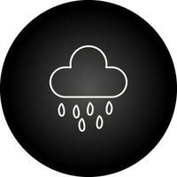 pioggia nube vettore icona
