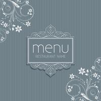 Design elegante del menu vettore