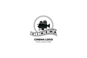 film bobina, cinema, film produzione logo modello design illustrazione vettore