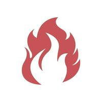 fuoco logo design illustrazione e fuoco simbolo vettore