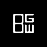 bgw lettera logo creativo design con vettore grafico, bgw semplice e moderno logo.