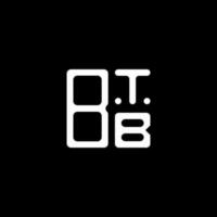 btb lettera logo creativo design con vettore grafico, btb semplice e moderno logo.