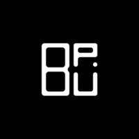 bpu lettera logo creativo design con vettore grafico, bpu semplice e moderno logo.