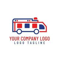 ambulanza logo design. vettore