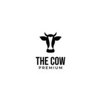 vettore testa di un' mucca nel un' cerchio logo design concetto per azione alzando, carne latteria azienda agricola e cibo