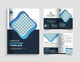 moderno modello di progettazione brochure bifold vettore