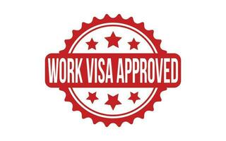 opera Visa approvato gomma da cancellare grunge francobollo foca vettore