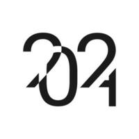 vettore design modello per numero 2024 con criptato numeri. il illustrazione include un' nero etichetta logo quello può essere Usato per diari, taccuini, calendari e ragnatela pagine.