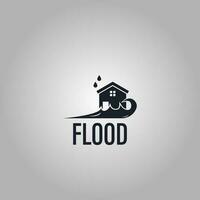 alluvione icona logo vettore