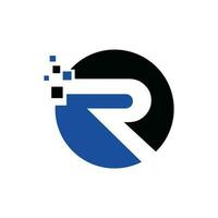 r Tech logo vettore design illustrazione