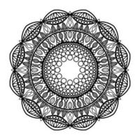 mandala per colorazione prenotare, il giro ornamento, irregolare fiore forma decorazione, orientale vettore, anti fatica terapia modello, tessere yoga vettore logo design elemento. adulto mandala per colorazione pagina inte