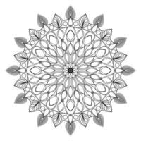 mandala per colorazione prenotare, il giro ornamento, irregolare floreale forma decorazione, orientale vettore, fatica terapia modello, tessere yoga vettore logo design elemento. adulto mandala per colorazione