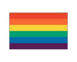arcobaleno colorato bandiera. lgbt movimento. sessuale minoranze simbolo. gay e lesbiche tolleranza. omosessualità orgoglio colorato vettore eps illustrazione