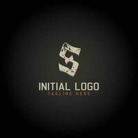 logo di S alfabeto iniziale Gotico stile icona design vettore