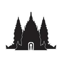 tempio logo vettore illustrazione icona design.