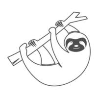 bradipo icona logo design vettore