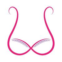 reggiseno icona logo design vettore