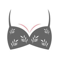 reggiseno icona logo design vettore