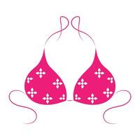 reggiseno icona logo design vettore