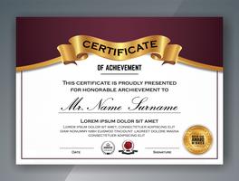 Modello di certificato professionale multiuso. Vector il