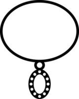 braccialetto con pendente icona vettore illustrazione