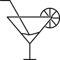 cocktail icona vettore illustrazione