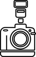professionale foto telecamera icona vettore illustrazione