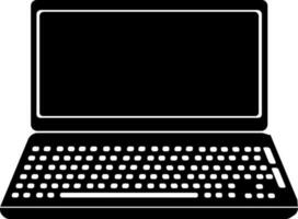 un' il computer portatile icona vettore illustrazione