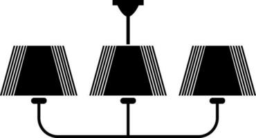 tavolo lampada icona vettore illustrazione