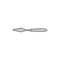 inossidabile tavolozza coltello linea arte illustrazione design vettore