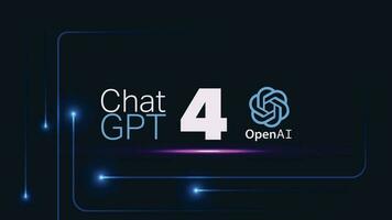 open-ai chat gpt 4 sfondo vettore