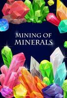 cristalli, pietre preziose e gemma pietra minerali vettore